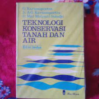 Image of Teknologi Konservasi Tanah dan Air Edisi kedua