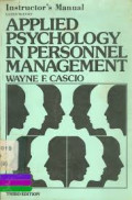 Applied Psychology in Personnel Management