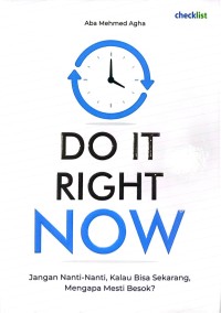 Image of Do It Right Now