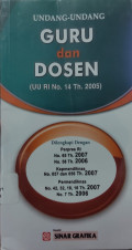 Undang-Undang Guru dan Dosen ( UU RI No. 14 Th. 2005 )