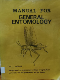 Image of Manual for General Entomology