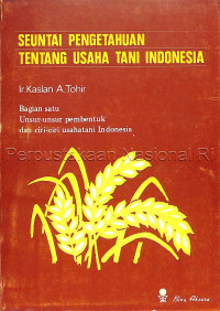 Image of Seuntai Pengetahuan Tentang Usaha Tani Indonesia