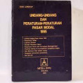 UNDANG-UNDANG DAN PERATURAN-PERATURAN PASAR MODAL 1995