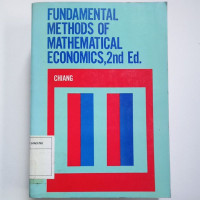Image of Fundamental Methods of Mathematical Economics, 2nd Ed