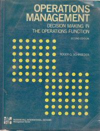 Image of Operations Management Decision Making In The Operations Function