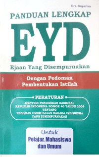Image of Panduan Lengkap EYD Ejaan Yang Disempurnakan