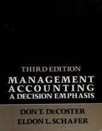 Image of Management Accounting A Decision Emphasis