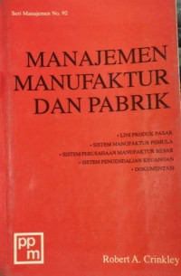 Image of Manajemen Manufaktur dan Pabrik