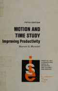 Motion And Time Study Improving Productivity