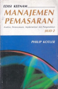 Manajemen Pemasaran : Analisis, Perencanaan, Implementasi dan Pengendalian Jilid 2