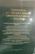 Pengaturan Sanksi dan Hukum Lingkungan Hidup di Indonesia