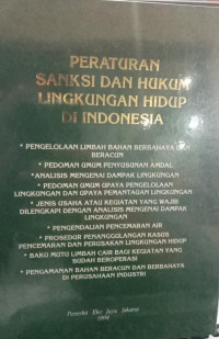 Image of Pengaturan Sanksi dan Hukum Lingkungan Hidup di Indonesia