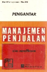 Image of Pengantar Manajemen Penjualan